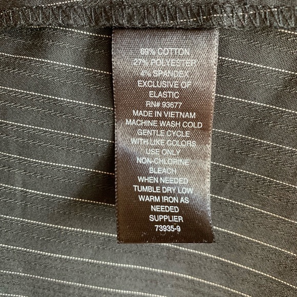 Worthington Black & White Striped Button Down - Picture 7 of 7